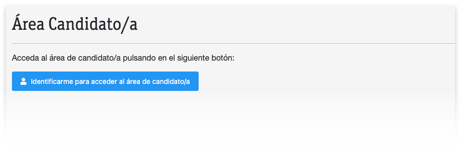 Página de acceso al área privada
