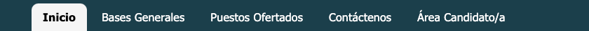 Menú Inicio