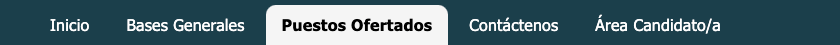 Menú PUestos Ofertados