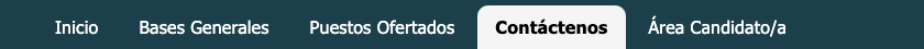 Menú Contáctenos